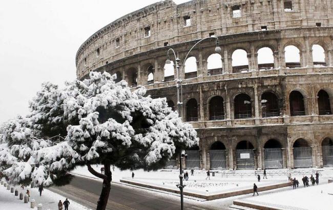 Фото: снігопади в Римі (ilmeteo.it)